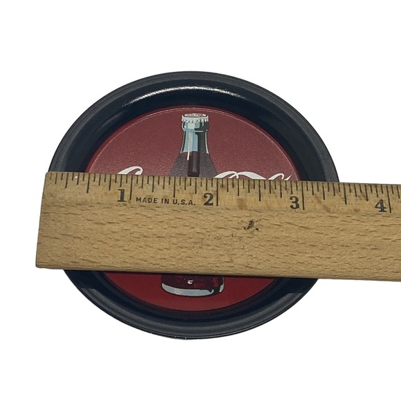 1993 COCA-COLA COLLECTIBLE COASTERS - Metal Set of 6 Multiple Designs - Picture 12 of 15